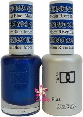DND Daisy Duo Gel W Matching Nail Polish Lacquer Moon River Blue