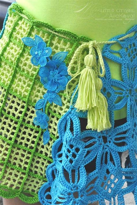Jardin Crochet Hip Shawl Boutique Pattern For Kids And Adult My Little