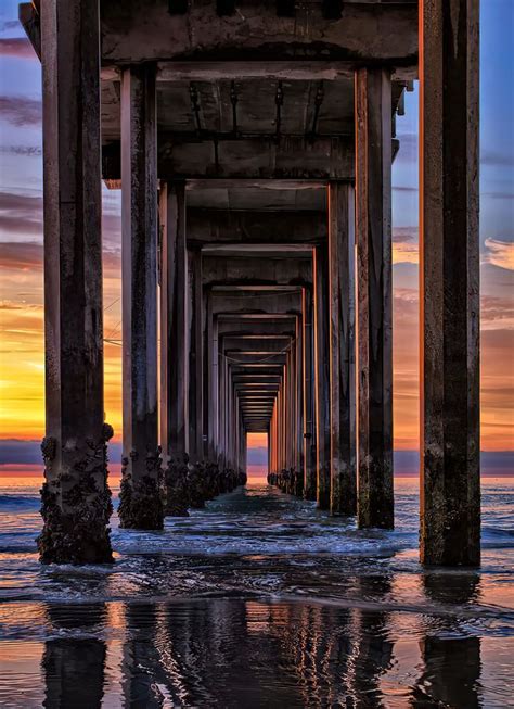 Scripps Pier Photo La Jolla Pier Sunset La Jolla California Etsy