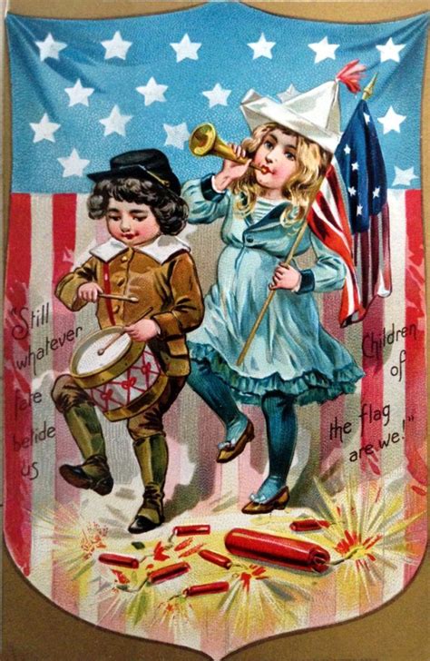 Antique Independence Day 4th Of July Postcard Vintage Postcards 4th