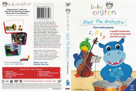 Baby Einstein Meet The Orchestra Movie Dvd Scanned Covers Baby