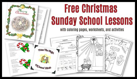 30 Christmas Sunday School Lessons And Activities 100 Free Childrens