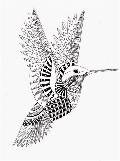 Efie Goes Zentangle Zoekresultaten Voor Ben Kwok Hummingbird Drawing