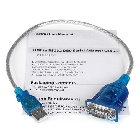 Usb To Serial Adapter Prolific Pl 2303 1 Port Db9 9