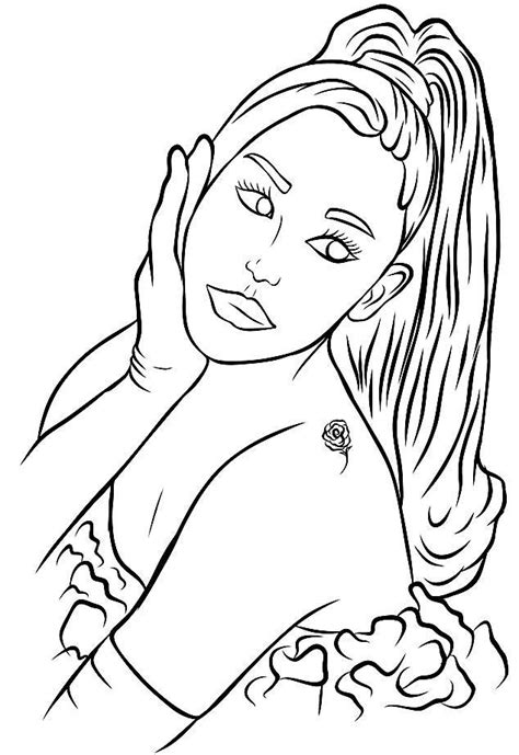 Ariana Grande Coloring Pages