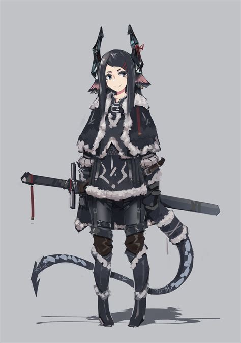 Dragon Girl Iceby Mendel Oh Anime Character Design Dragon Girl