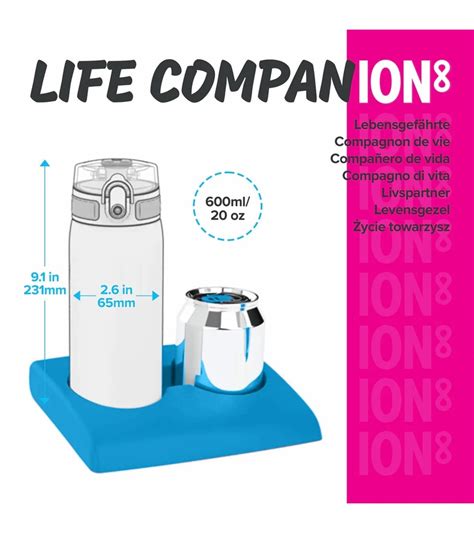 Ion8 Leak Proof Slim Water Bottle 20oz Unicorns