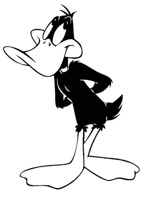 Daffy Duck Want To Say Something Coloring Pages Daffy Duck Cartoon