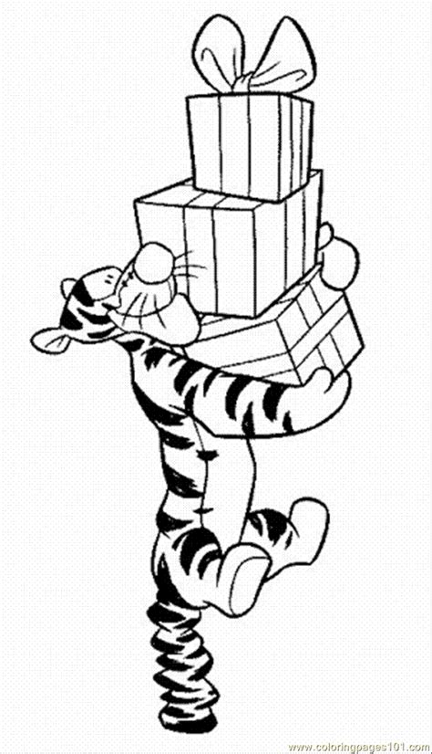 Tigger Christmas Coloring Pages Clip Art Library