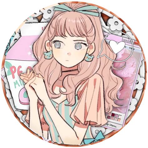 Aesthetic Anime Girl Icon Brown Hair Largest Wallpaper Portal