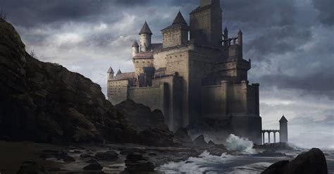 Artstation Castle With A View Of The Sea