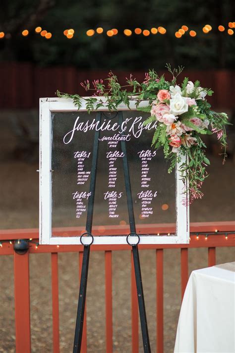 Wedding Clear Seating Chart At The Mountain Terrace Event Planning