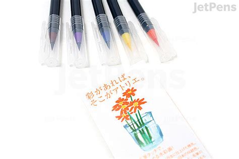 Akashiya Sai Watercolor Brush Pen 5 Autumn Color Set Jetpens