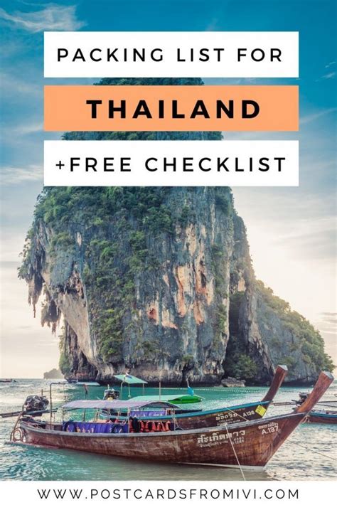Thailand Packing List For 2 Weeks With Downloadable Checklist