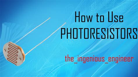 How To Use Photoresistors With Arduino Ambient Light Sensor YouTube