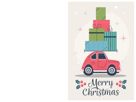 5 Best Free Printable Christmas Greeting Cards