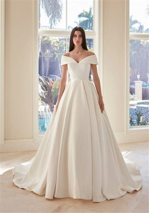 Aline Wedding Dress Lace Off Shoulder Wedding Dress Royal Wedding