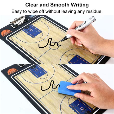 Magnetic Basketball Coaching Board Dry Erase Clipboard Tactical Pvc