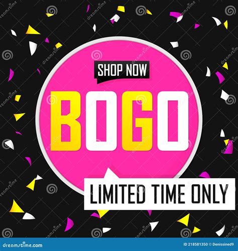 Bogo Sale Banner Design Template Buy 1 Get 1 Free Discount Tag App