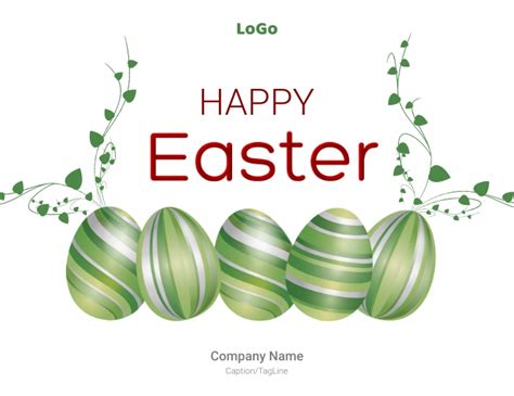 Happy Easter Corporatecompany Wishes Flyer Template Postermywall