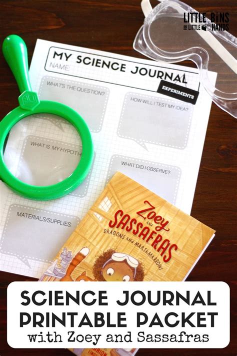 Printable Science Journal Pages With Zoey And Sassafras Science