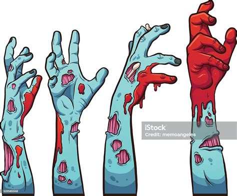zombie hands stock illustration download image now zombie vector illustration istock