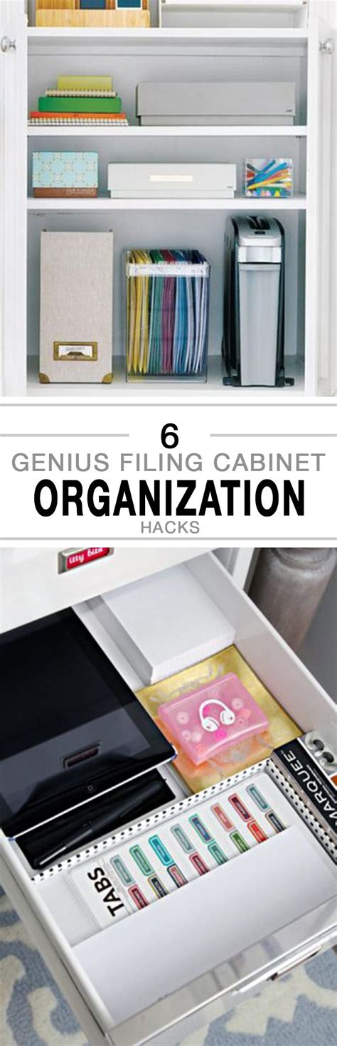 Organize each one by item type. 6 Genius Filing Cabinet Organization Hacks - | Filing ...