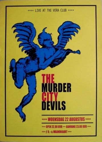 murder city devils xxxx konzertplakat concert poster vera groningen 4251261627505 ebay