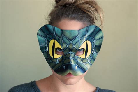 Snake Leather Mask Halloween Mask Masquerade Mask Etsy