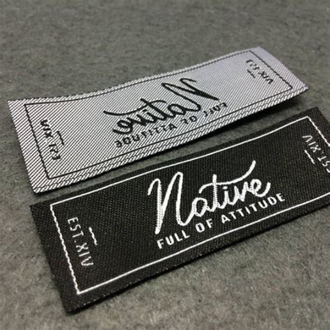 Woven Labels Woven Label Basic Name Labels Custom Woven Etsy