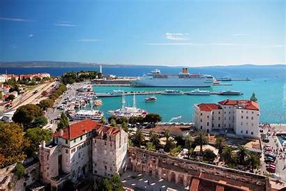 Chorwacja Split Port Croatia Tapety Pulpit Landscape