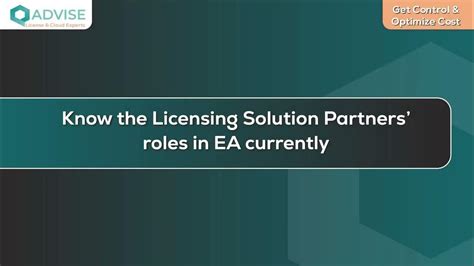 Know The Licensing Solution Partners Roles In Ea Currently Youtube