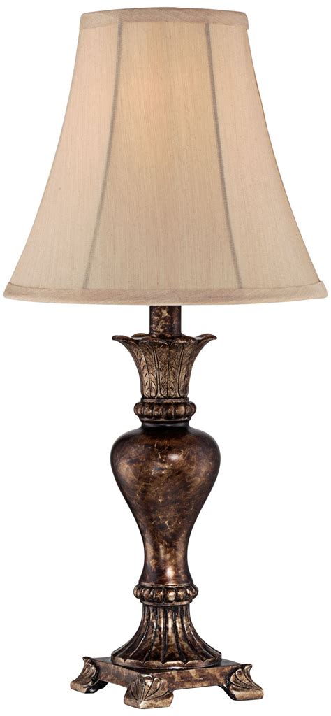 Regency Hill Traditional Accent Table Lamp Warm Bronze Urn Footed Base