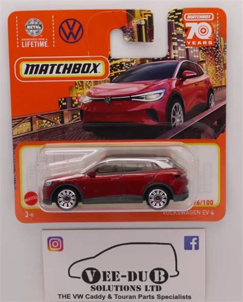 Matchbox Volkswagen Id4 Red Vw Ev4 New 2023 Hlc75 96100 70th