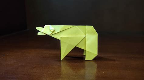Origami Polar Bear Easy Youtube