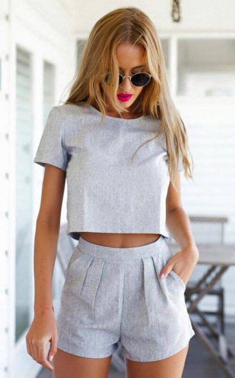 Crop Top And Shorts In This Crisp Fabric Is What I Want To Be Wearing