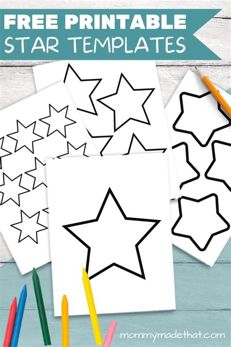 Free Printable Star Templates Giant List Of Shapes And Sizes Star