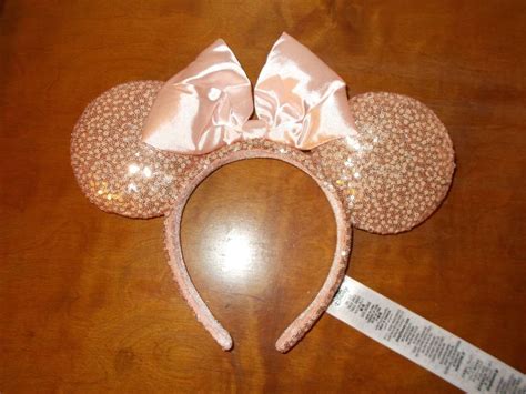 Yahoo オークション Disney Parks Minnie Mouse Rose Gold Sequin Sa