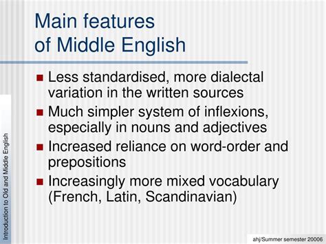 Ppt Introduction To Old And Middle English Part Ii Powerpoint