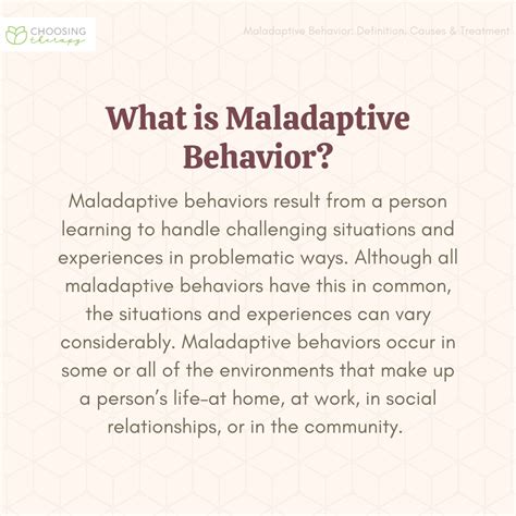 What Is Maladaptive Behavior In Psychology