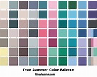 TRUE SUMMER COLOR PALETTE: COLORS FOR SKIN & WARDROBE