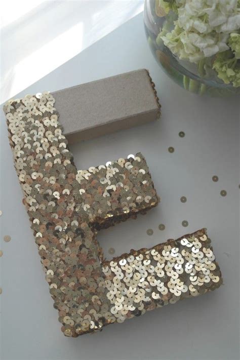 Glam Monogram Tutorial Diy Sequin