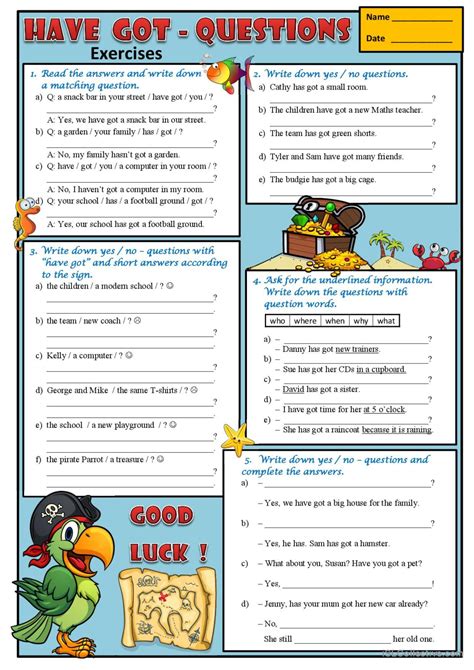 Have Got Questions General Gramma English Esl Worksheets Pdf And Doc