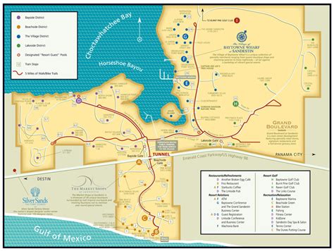 34 Sandestin Golf And Beach Resort Map Maps Database Source