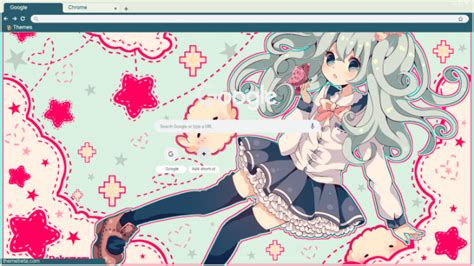 Cute Anime Girl Chrome Theme Themebeta