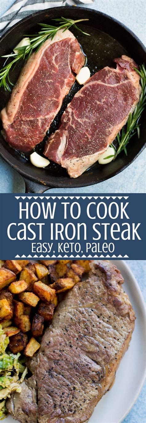When cooking steak to your desired doneness, a meat thermometer is your best friend. Cast Iron Steak | Recipe | Cast iron steak, Cooking the ...