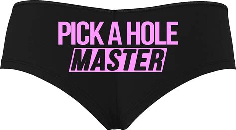Knaughty Knickers Pick A Hole Master Mouth Ass Pussy Slut Black