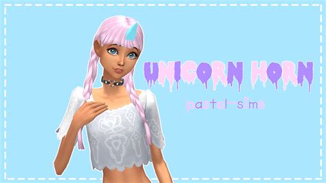 Unicorns And Rainbows Cc Finds Pastel Sims Unicorn Horn ♥ A Simple