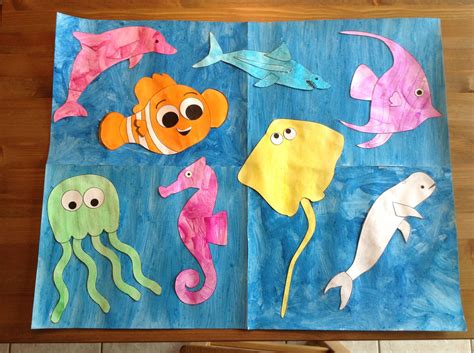 Ocean craft using printables from learncreatelove.com - Preschool Craft ...