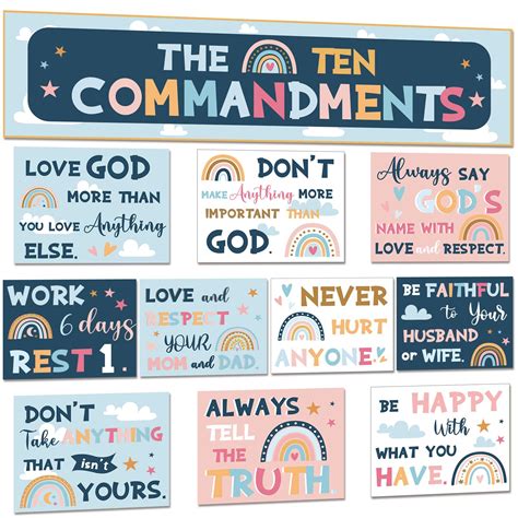 Buy Gisgfim Ten Commandments For Kids Sunday School Christian Bible